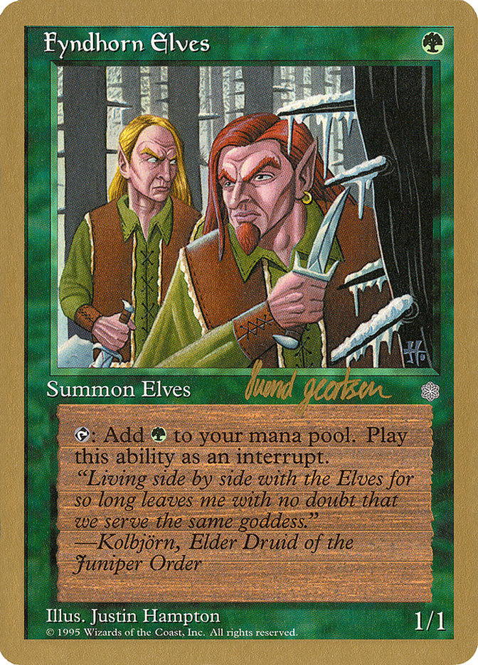 Fyndhorn Elves (Svend Geertsen) [World Championship Decks 1997] | Dragon's Lair Comics and Fantasy Houston TX