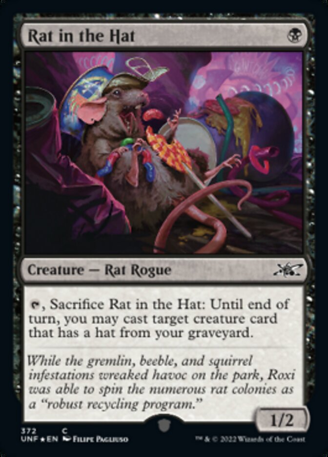 Rat in the Hat (Galaxy Foil) [Unfinity] | Dragon's Lair Comics and Fantasy Houston TX