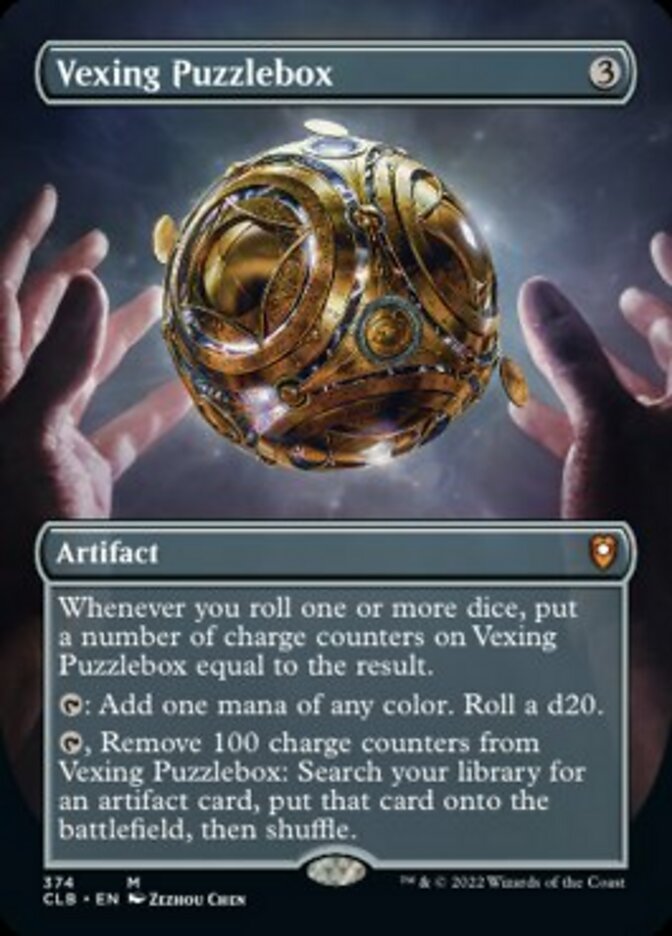 Vexing Puzzlebox (Borderless Alternate Art) [Commander Legends: Battle for Baldur's Gate] | Dragon's Lair Comics and Fantasy Houston TX