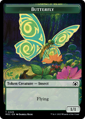 Butterfly // City's Blessing Double-Sided Token [March of the Machine Commander Tokens] | Dragon's Lair Comics and Fantasy Houston TX