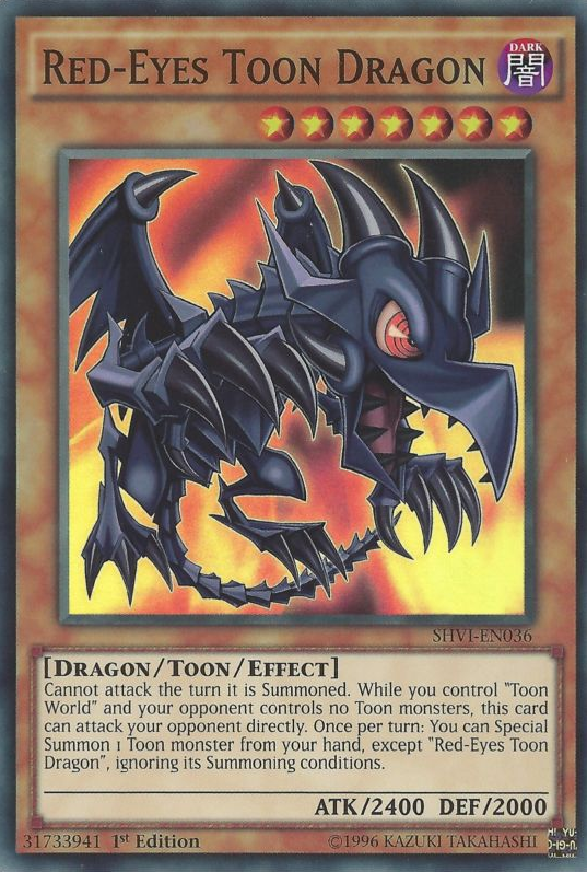 Red-Eyes Toon Dragon [SHVI-EN036] Super Rare | Dragon's Lair Comics and Fantasy Houston TX