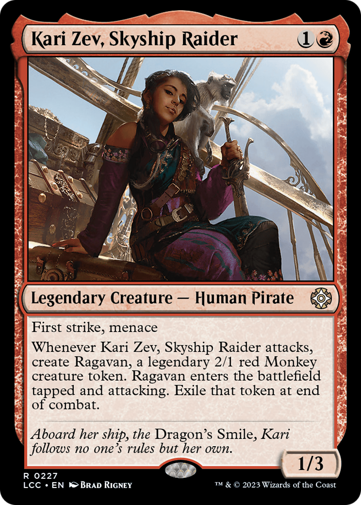 Kari Zev, Skyship Raider [The Lost Caverns of Ixalan Commander] | Dragon's Lair Comics and Fantasy Houston TX