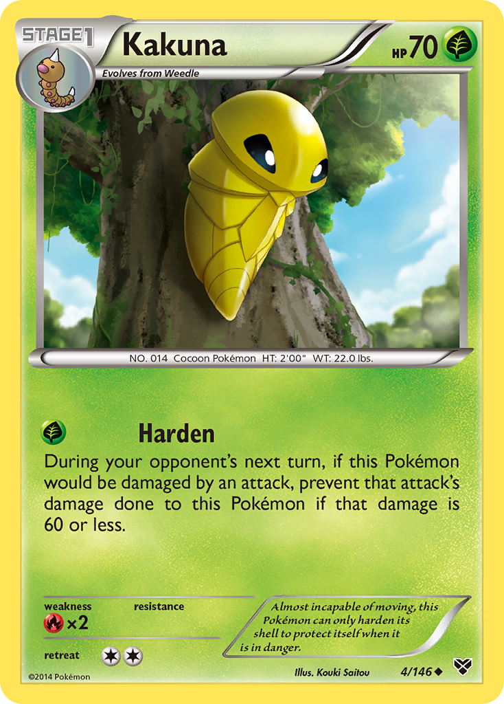 Kakuna (4/146) [XY: Base Set] | Dragon's Lair Comics and Fantasy Houston TX