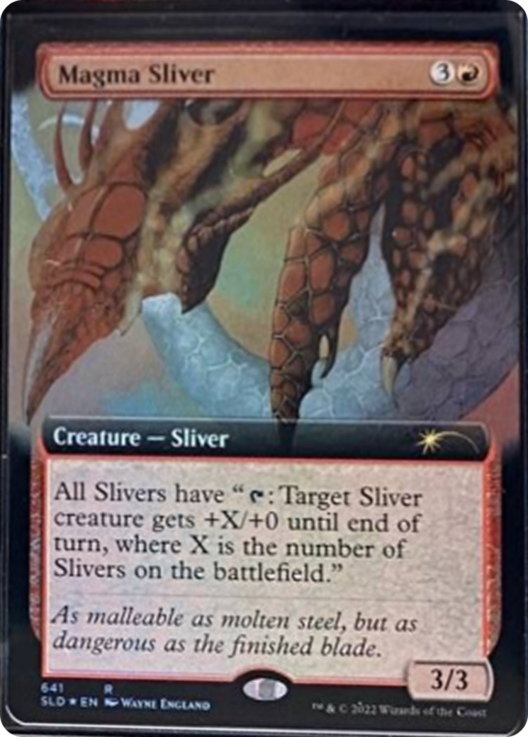 Magma Sliver (Extended Art) [Secret Lair Drop Series] | Dragon's Lair Comics and Fantasy Houston TX