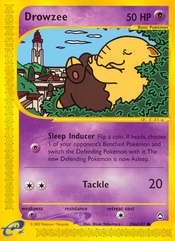 Drowzee (74a/147) [Aquapolis] | Dragon's Lair Comics and Fantasy Houston TX