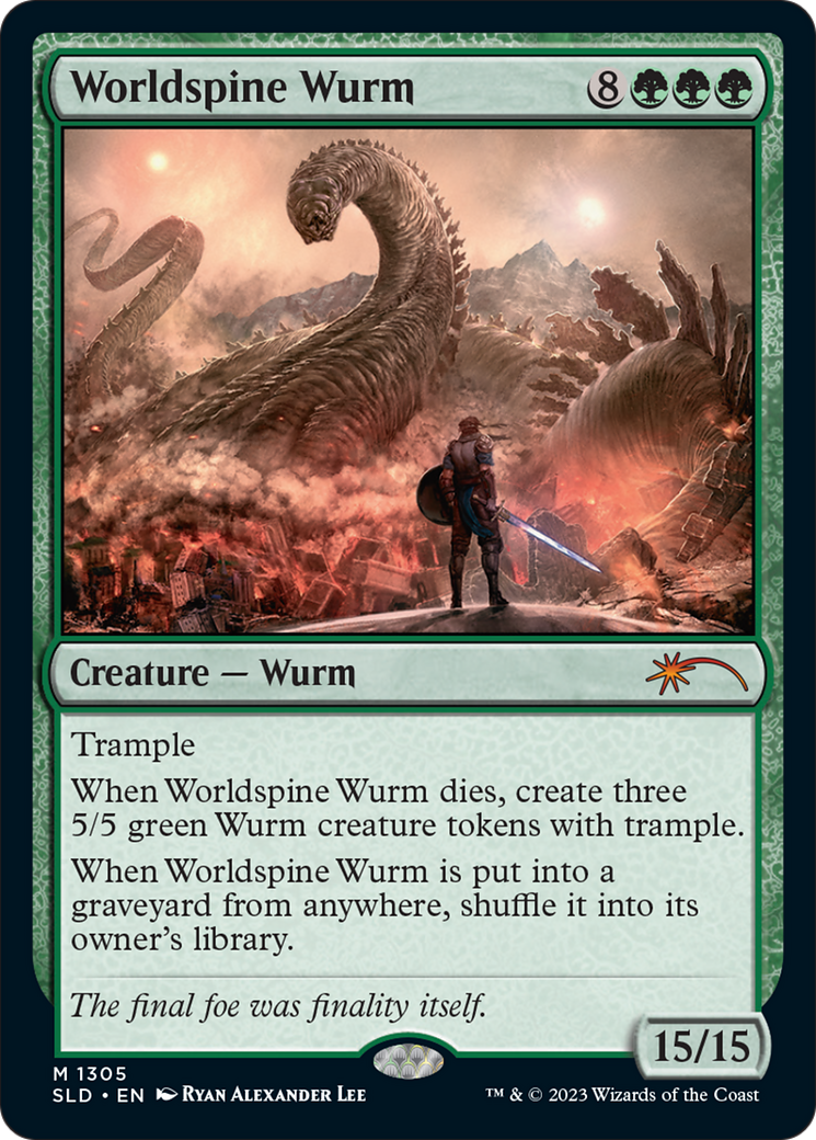 Worldspine Wurm [Secret Lair Drop Series] | Dragon's Lair Comics and Fantasy Houston TX