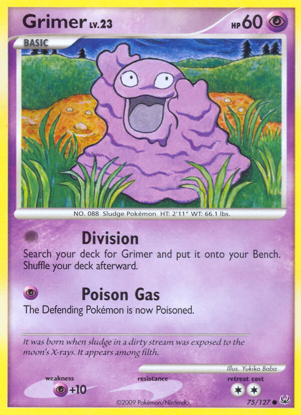 Grimer (75/127) [Platinum: Base Set] | Dragon's Lair Comics and Fantasy Houston TX