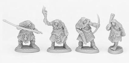 Reaper Bones: Black Bear Tribe Cavemen (4) | Dragon's Lair Comics and Fantasy Houston TX