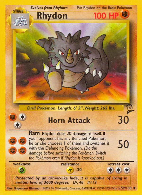 Rhydon (59/130) [Base Set 2] | Dragon's Lair Comics and Fantasy Houston TX