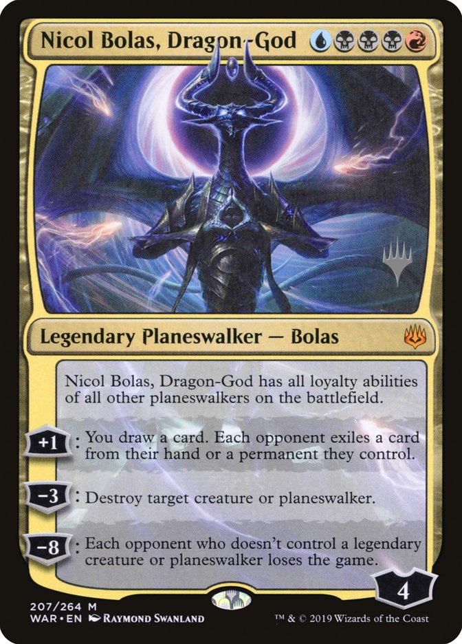 Nicol Bolas, Dragon-God (Promo Pack) [War of the Spark Promos] | Dragon's Lair Comics and Fantasy Houston TX