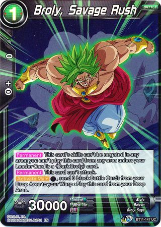 Broly, Savage Rush (BT11-147) [Vermilion Bloodline 2nd Edition] | Dragon's Lair Comics and Fantasy Houston TX