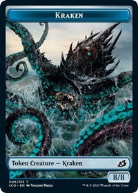 Kraken // Human Soldier (005) Double-Sided Token [Ikoria: Lair of Behemoths Tokens] | Dragon's Lair Comics and Fantasy Houston TX