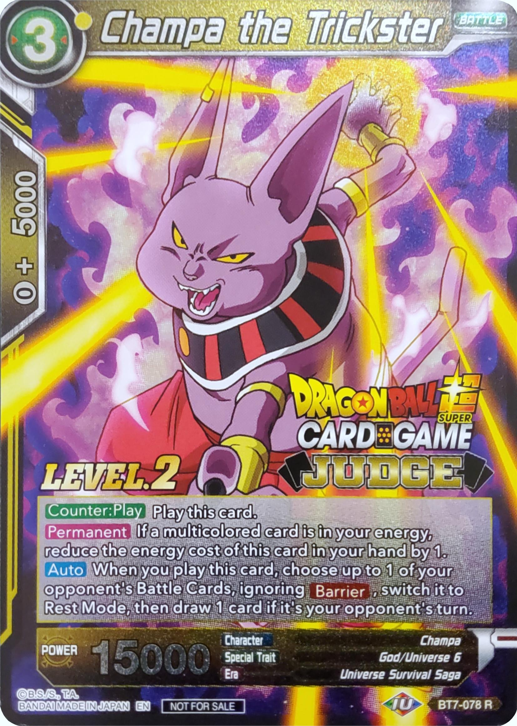 Champa the Trickster (Level 2) (BT7-078) [Judge Promotion Cards] | Dragon's Lair Comics and Fantasy Houston TX