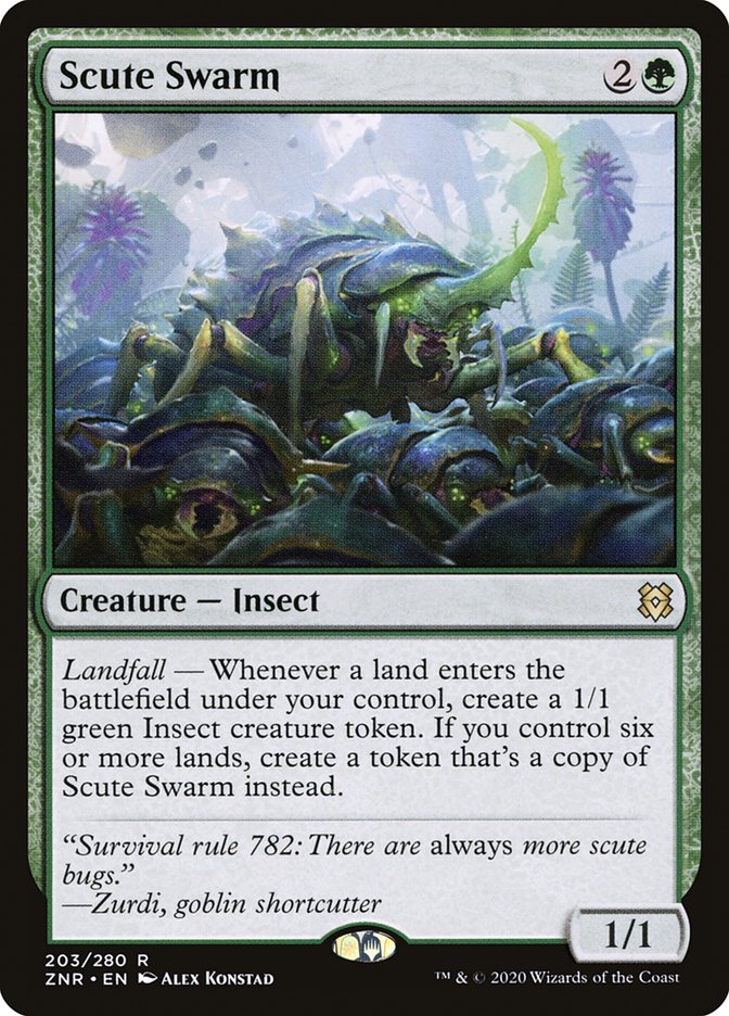 Scute Swarm [Zendikar Rising] | Dragon's Lair Comics and Fantasy Houston TX