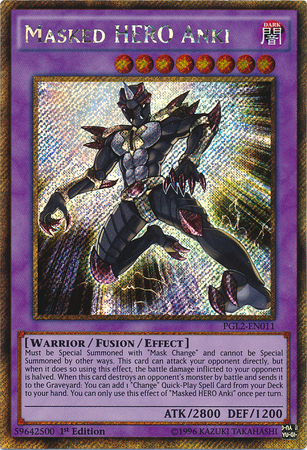 Masked HERO Anki [PGL2-EN011] Gold Secret Rare | Dragon's Lair Comics and Fantasy Houston TX