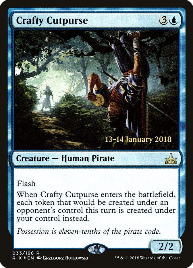 Crafty Cutpurse [Rivals of Ixalan Prerelease Promos] | Dragon's Lair Comics and Fantasy Houston TX