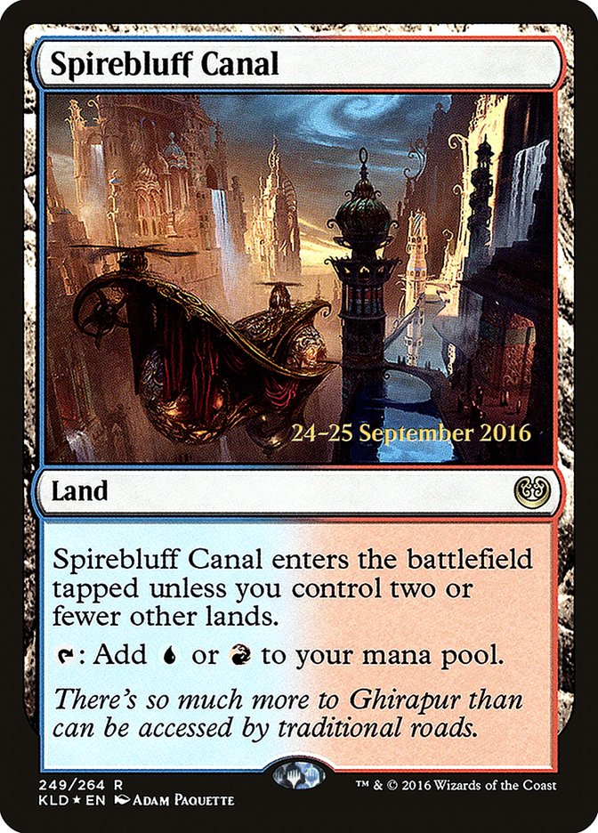 Spirebluff Canal [Kaladesh Prerelease Promos] | Dragon's Lair Comics and Fantasy Houston TX