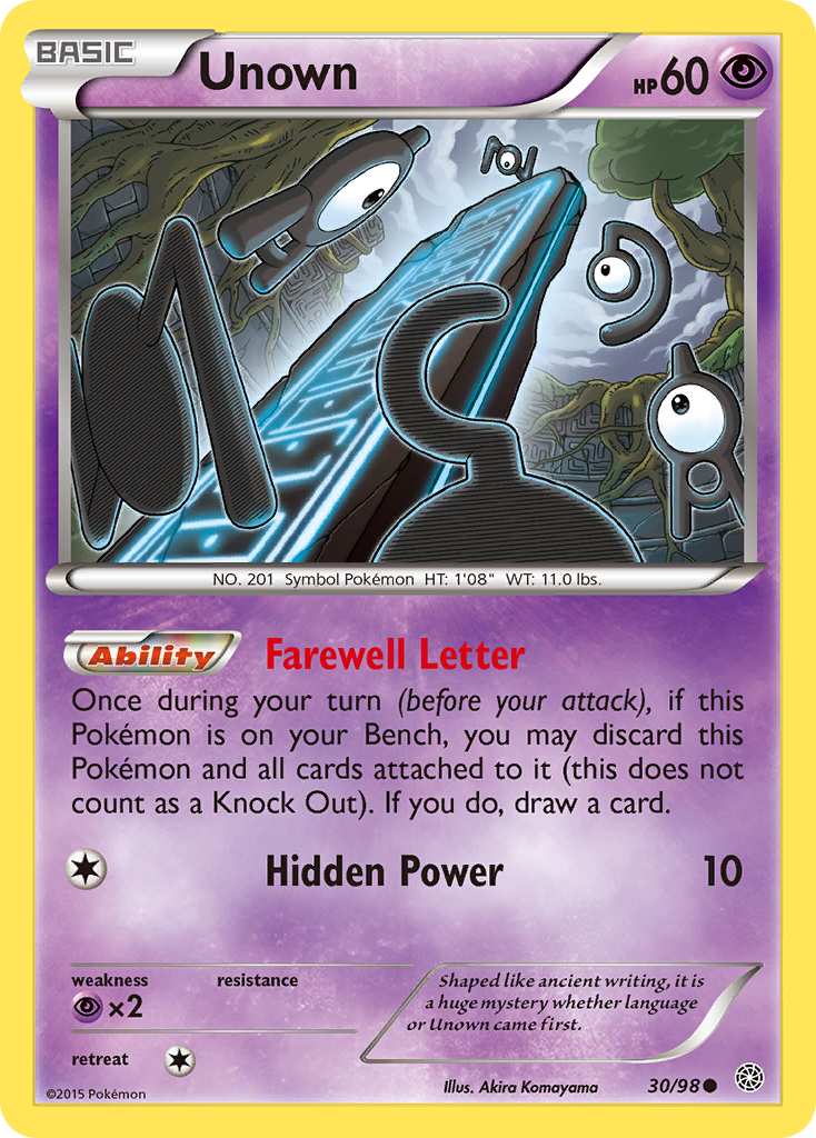 Unown (30/98) [XY: Ancient Origins] | Dragon's Lair Comics and Fantasy Houston TX