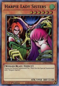 Harpie Lady Sisters (Green) [LDS2-EN065] Ultra Rare | Dragon's Lair Comics and Fantasy Houston TX