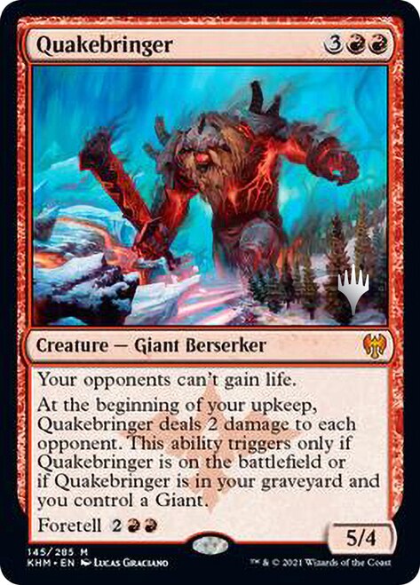 Quakebringer (Promo Pack) [Kaldheim Promos] | Dragon's Lair Comics and Fantasy Houston TX