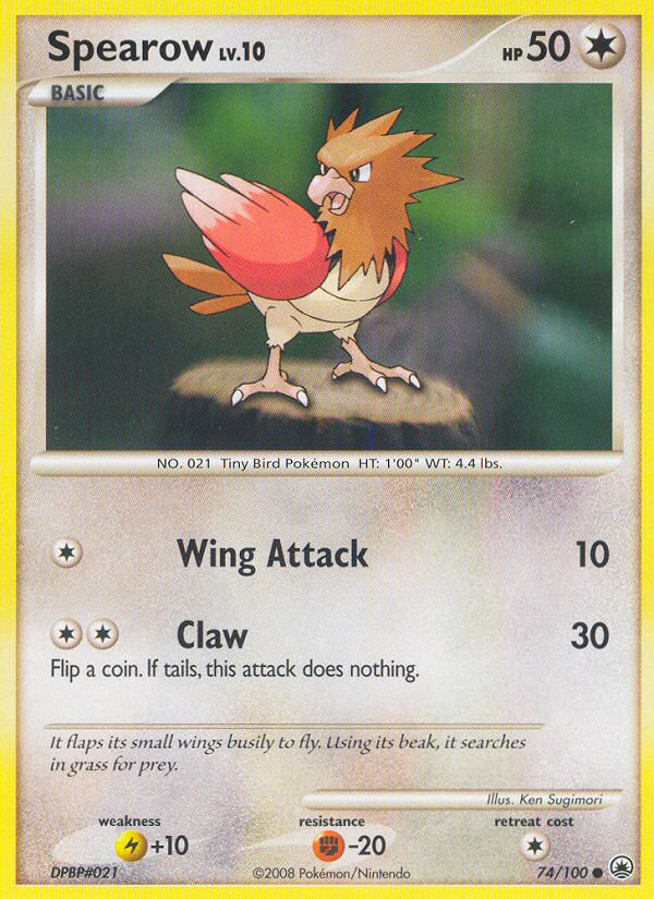 Spearow (74/100) [Diamond & Pearl: Majestic Dawn] | Dragon's Lair Comics and Fantasy Houston TX