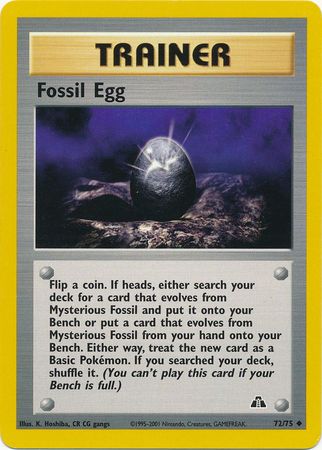 Fossil Egg (72/75) [Neo Discovery Unlimited] | Dragon's Lair Comics and Fantasy Houston TX