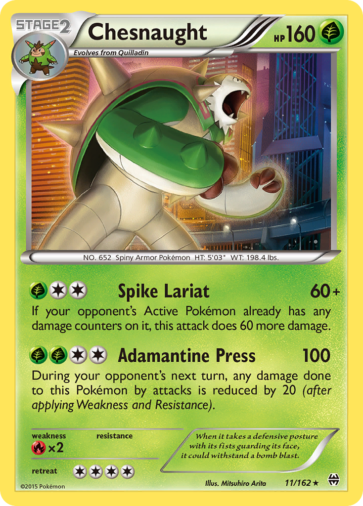 Chesnaught (11/162) [XY: BREAKthrough] | Dragon's Lair Comics and Fantasy Houston TX