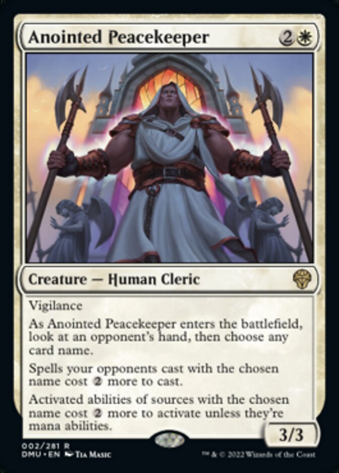 Anointed Peacekeeper [Dominaria United] | Dragon's Lair Comics and Fantasy Houston TX