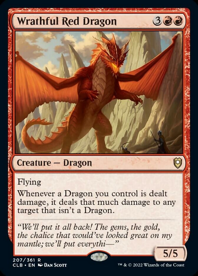 Wrathful Red Dragon [Commander Legends: Battle for Baldur's Gate] | Dragon's Lair Comics and Fantasy Houston TX