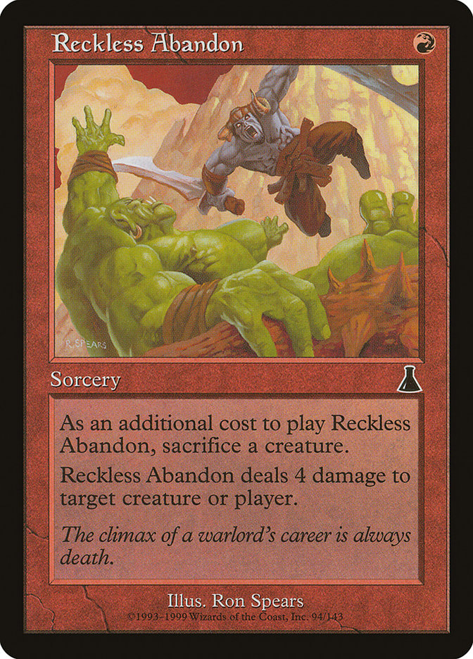 Reckless Abandon [Urza's Destiny] | Dragon's Lair Comics and Fantasy Houston TX