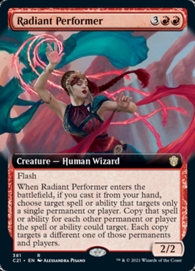 Radiant Performer (Extended Art) [Commander 2021] | Dragon's Lair Comics and Fantasy Houston TX