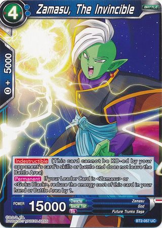 Zamasu, The Invincible (BT2-057) [Union Force] | Dragon's Lair Comics and Fantasy Houston TX