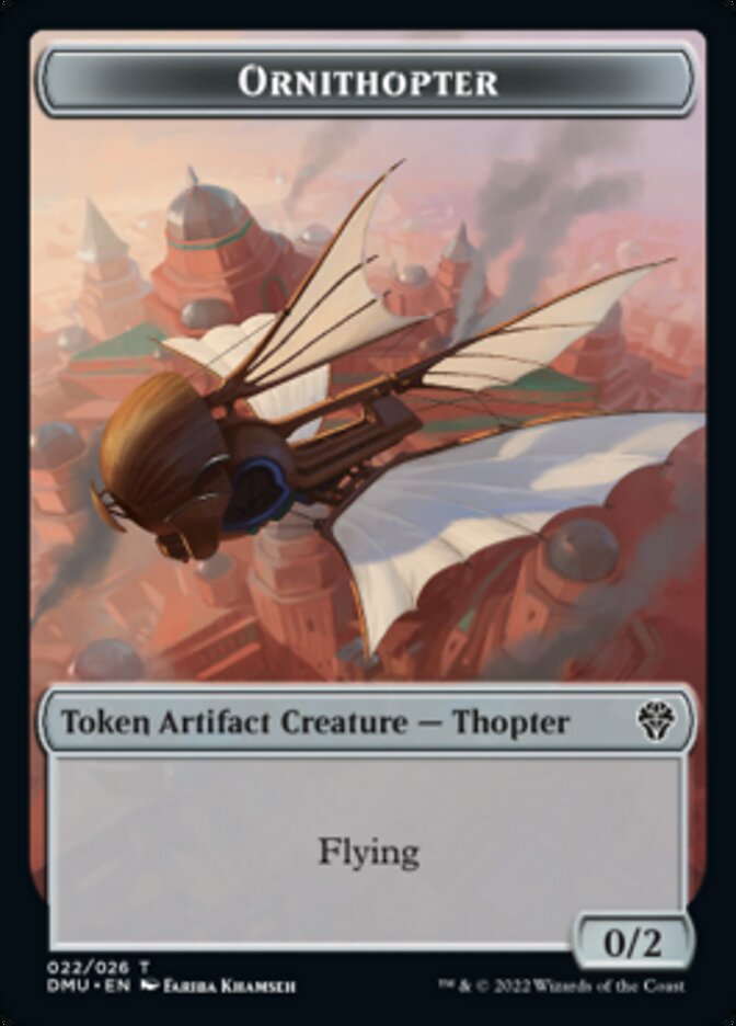 Bird (002) // Ornithopter Double-Sided Token [Dominaria United Tokens] | Dragon's Lair Comics and Fantasy Houston TX