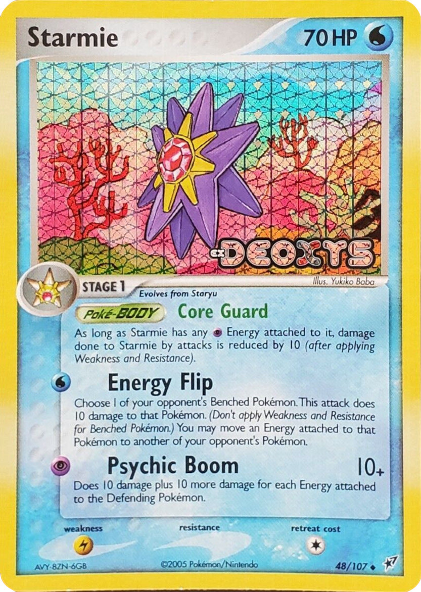 Starmie (48/107) (Stamped) [EX: Deoxys] | Dragon's Lair Comics and Fantasy Houston TX