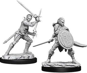 Wizkids Dungeons and Dragons: NOLZUR'S MARVELOUS UNPAINTED MINIATURES -W6-FEMALE ELF FIGHTER | Dragon's Lair Comics and Fantasy Houston TX