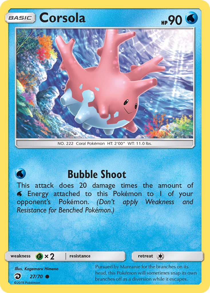 Corsola (27/70) [Sun & Moon: Dragon Majesty] | Dragon's Lair Comics and Fantasy Houston TX