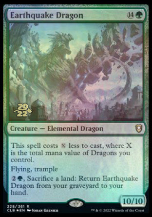 Earthquake Dragon [Commander Legends: Battle for Baldur's Gate Prerelease Promos] | Dragon's Lair Comics and Fantasy Houston TX