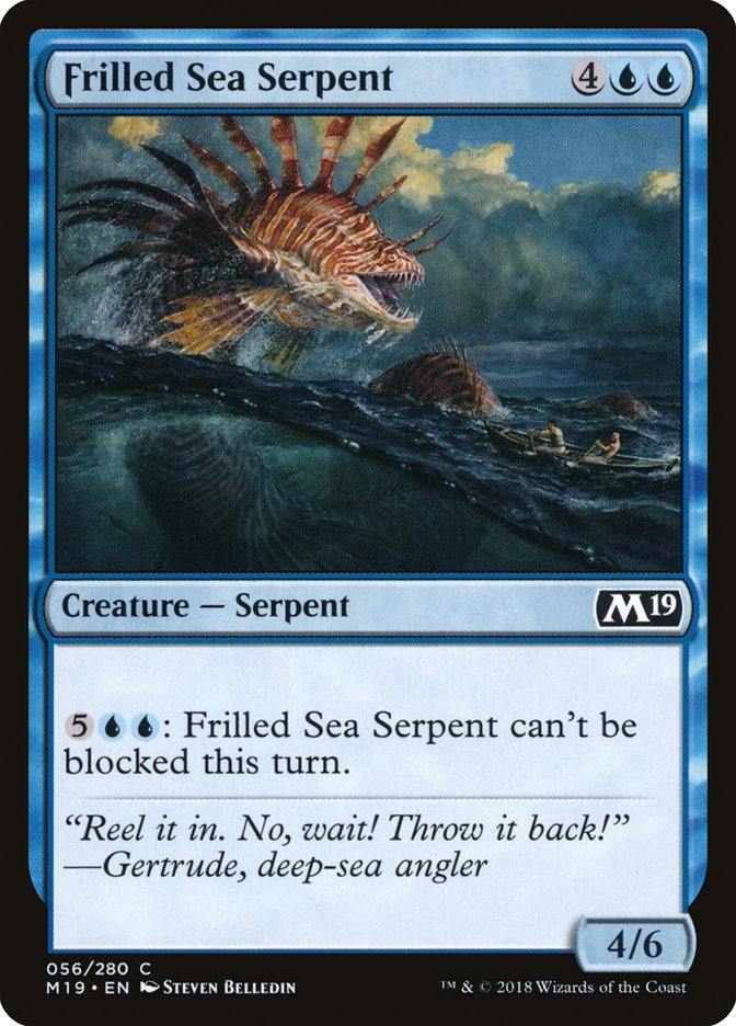 Frilled Sea Serpent [Core Set 2019] | Dragon's Lair Comics and Fantasy Houston TX