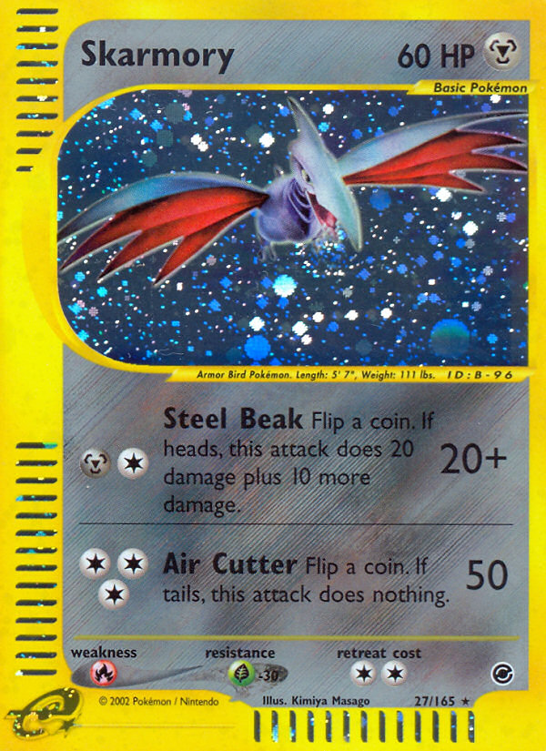 Skarmory (27/165) [Expedition: Base Set] | Dragon's Lair Comics and Fantasy Houston TX