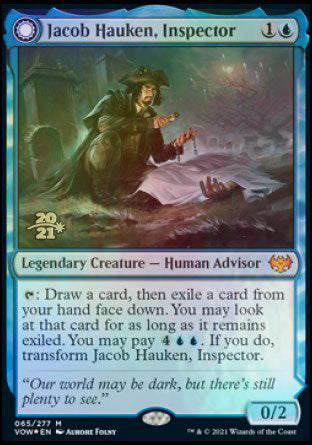 Jacob Hauken, Inspector // Hauken's Insight [Innistrad: Crimson Vow Prerelease Promos] | Dragon's Lair Comics and Fantasy Houston TX