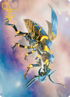 Zabaz, the Glimmerwasp Art Card (Gold-Stamped Signature) [Modern Horizons 2 Art Series] | Dragon's Lair Comics and Fantasy Houston TX