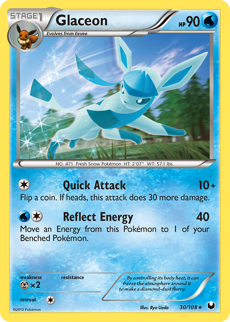 Glaceon (30/108) [Black & White: Dark Explorers] | Dragon's Lair Comics and Fantasy Houston TX