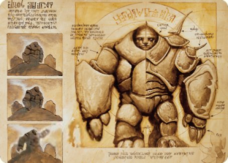 Precursor Golem Art Card [The Brothers' War Art Series] | Dragon's Lair Comics and Fantasy Houston TX