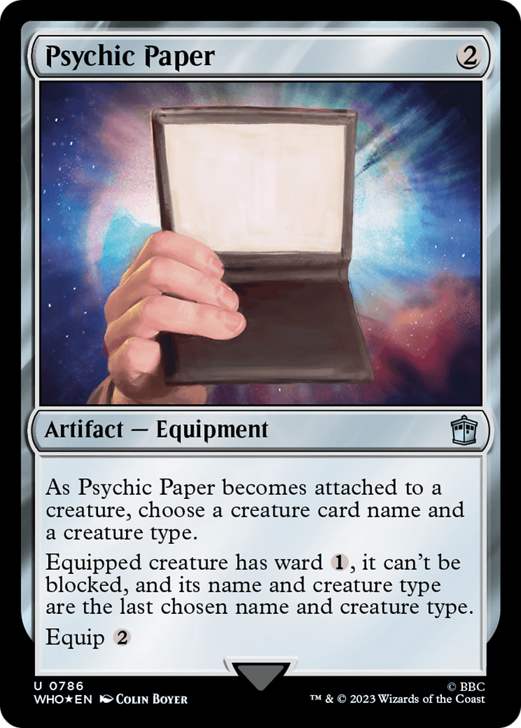 Psychic Paper (Surge Foil) [Doctor Who] | Dragon's Lair Comics and Fantasy Houston TX