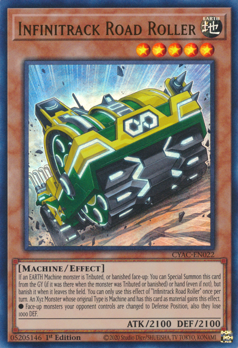 Infinitrack Road Roller [CYAC-EN022] Ultra Rare | Dragon's Lair Comics and Fantasy Houston TX