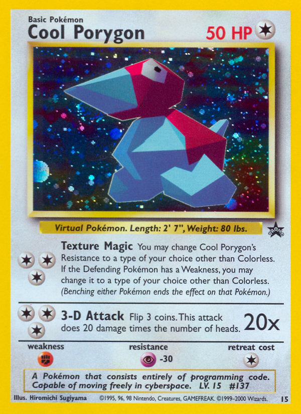 Cool Porygon (15) [Wizards of the Coast: Black Star Promos] | Dragon's Lair Comics and Fantasy Houston TX