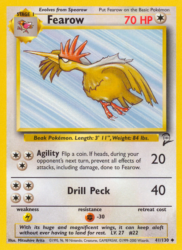 Fearow (41/130) [Base Set 2] | Dragon's Lair Comics and Fantasy Houston TX