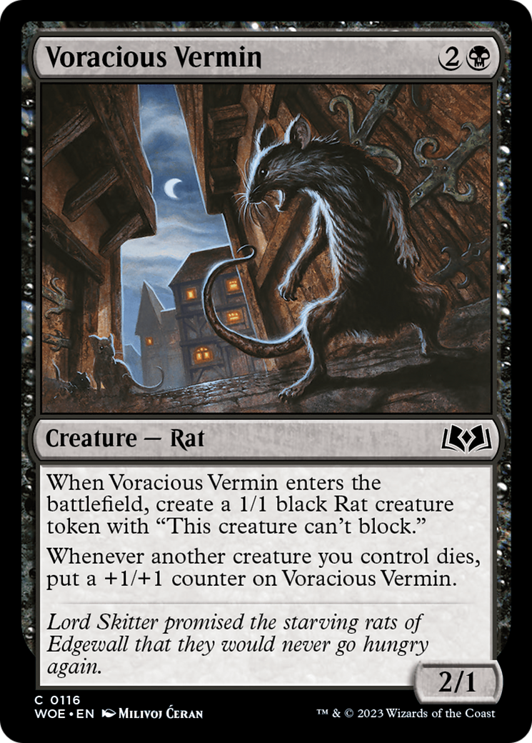 Voracious Vermin [Wilds of Eldraine] | Dragon's Lair Comics and Fantasy Houston TX