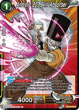 Android 20, Skill Absorber (Common) (BT13-116) [Supreme Rivalry] | Dragon's Lair Comics and Fantasy Houston TX