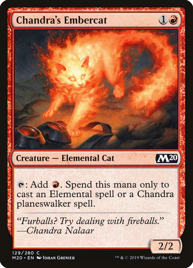 Chandra's Embercat [Core Set 2020] | Dragon's Lair Comics and Fantasy Houston TX